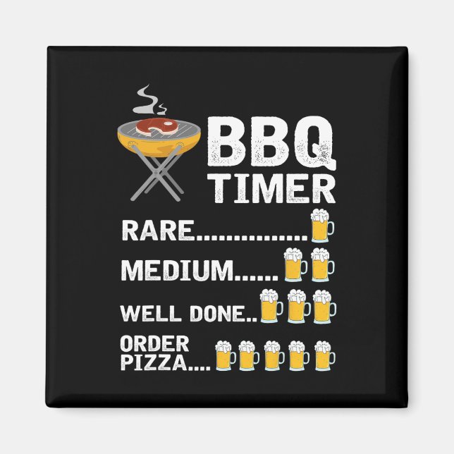 Imán Cronómetro Bbq divertido1 (Frente)