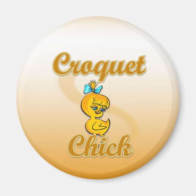 Imán Croquet Chick (Frente)