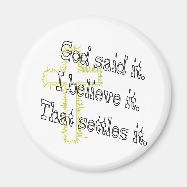 Imán Cross God Said (Frente)