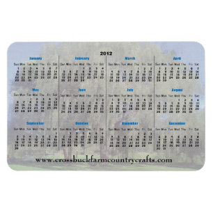 Imán Crossbuck Farm 2012 Calendar Magnets