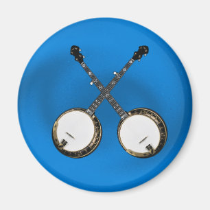 IMÁN CROSSED BANJOS MAGNET