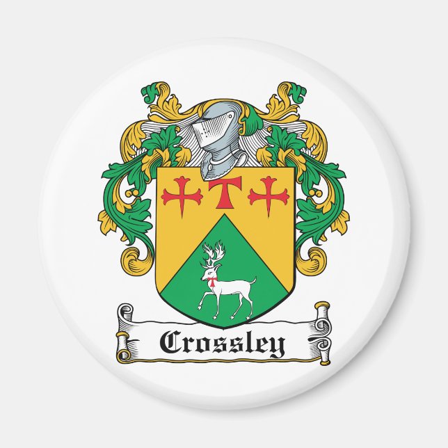 Imán Crossley Family Crest (Frente)
