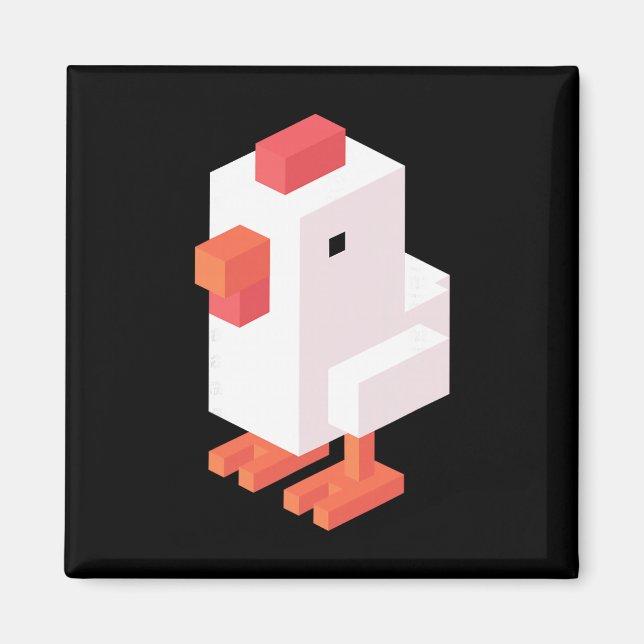 Imán Crossy Road Pollo Clic  (Frente)