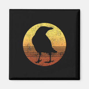 Imán Crow Bird Lover Raven Vintage