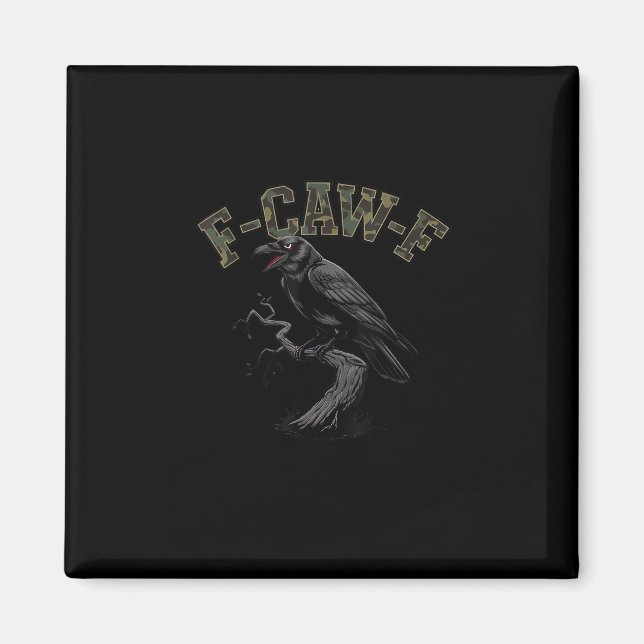 Imán Crow F-Caw-F Funny Bird (Frente)