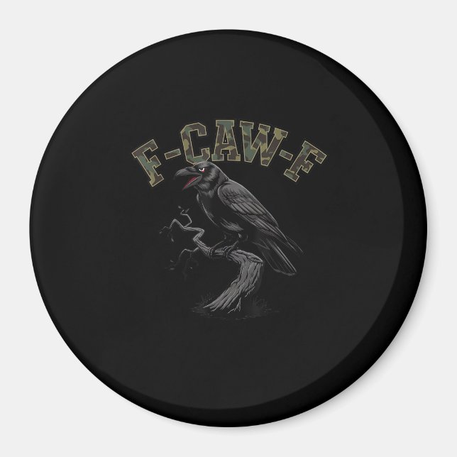 Imán Crow F-Caw-F Funny Bird (Frente)