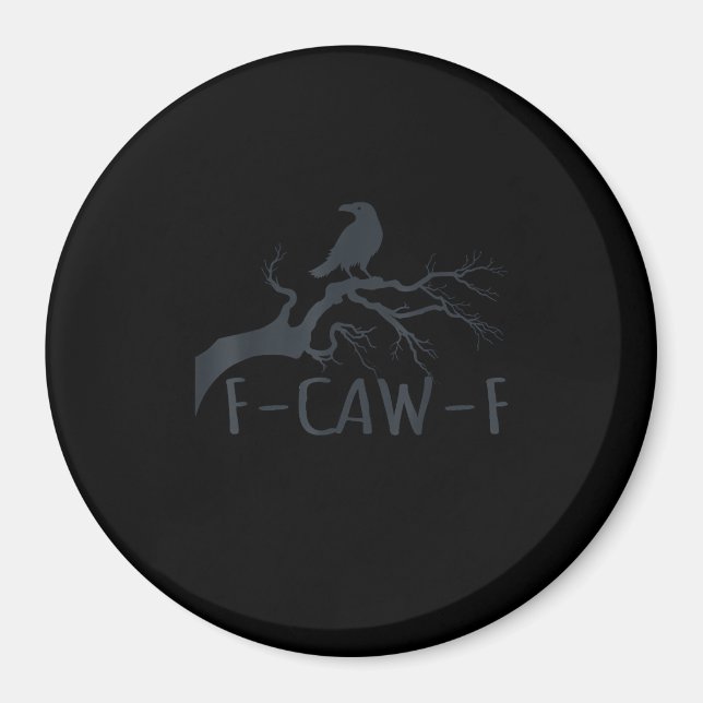 Imán Crow F-Caw-F Retro Crow (Frente)