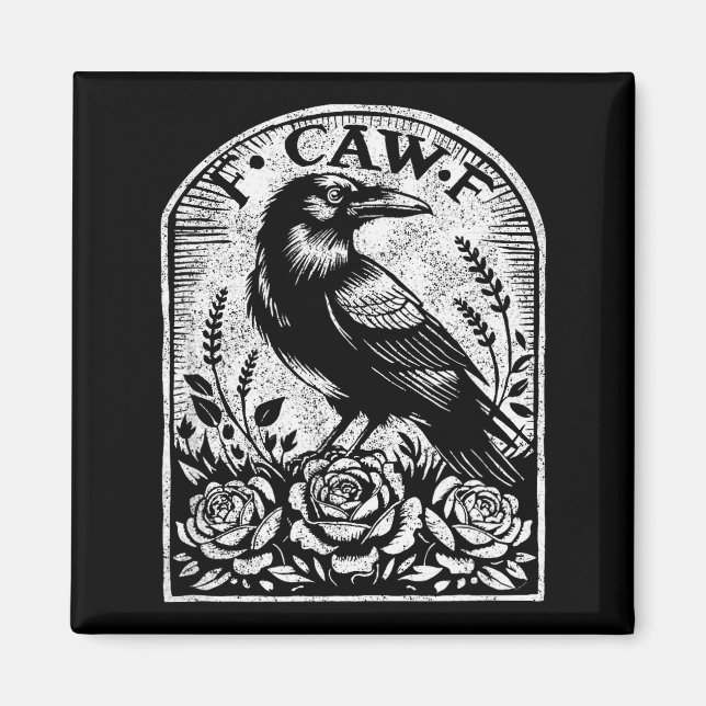 Imán Crow Raven F Caw F  (Frente)