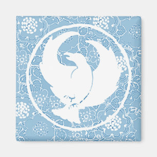 Imán Crowfoot Magnet Blue Porcelain