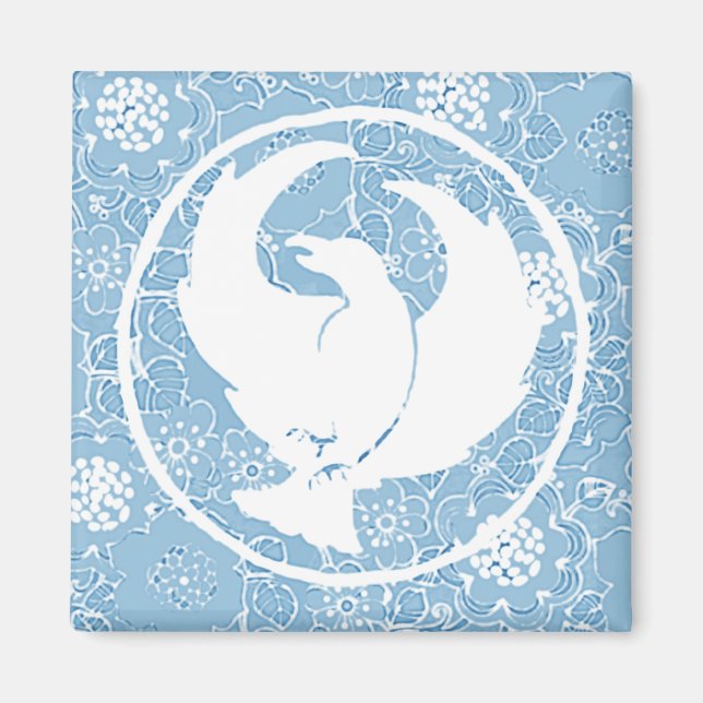 Imán Crowfoot Magnet Blue Porcelain (Frente)
