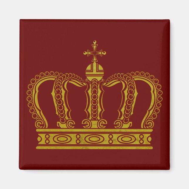 Imán Crown dorado + tus ideas (Frente)