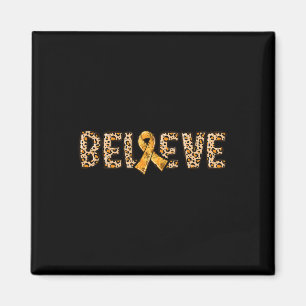 Imán Crps Leopard Print Naranja Ribbon Soporte