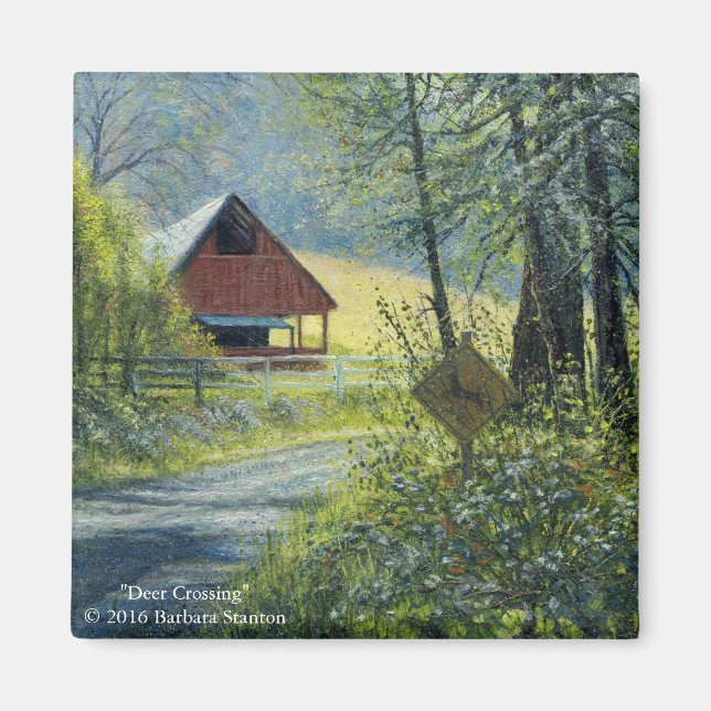 Imán "Cruce de venados" (Frente)