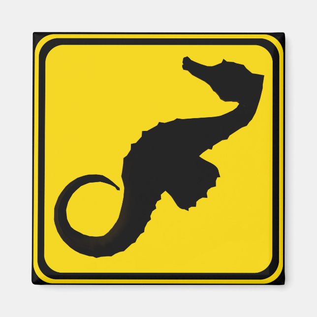Imán ¡Cruce del caballito de mar! (Frente)
