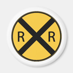 Imán Cruce ferroviario de Rótulo por carretera