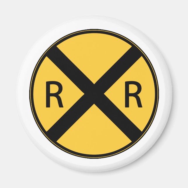 Imán Cruce ferroviario de Rótulo por carretera (Frente)