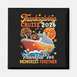 Imán Crucero 2026 Día de Acción de Gracias Juntos Otoño