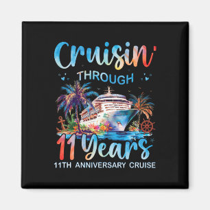 Imán Crucero a través de 11 años Crucero de aniversario