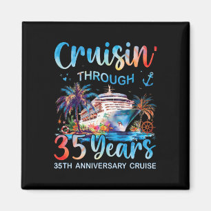 Imán Crucero a través de 35 años Crucero de aniversario