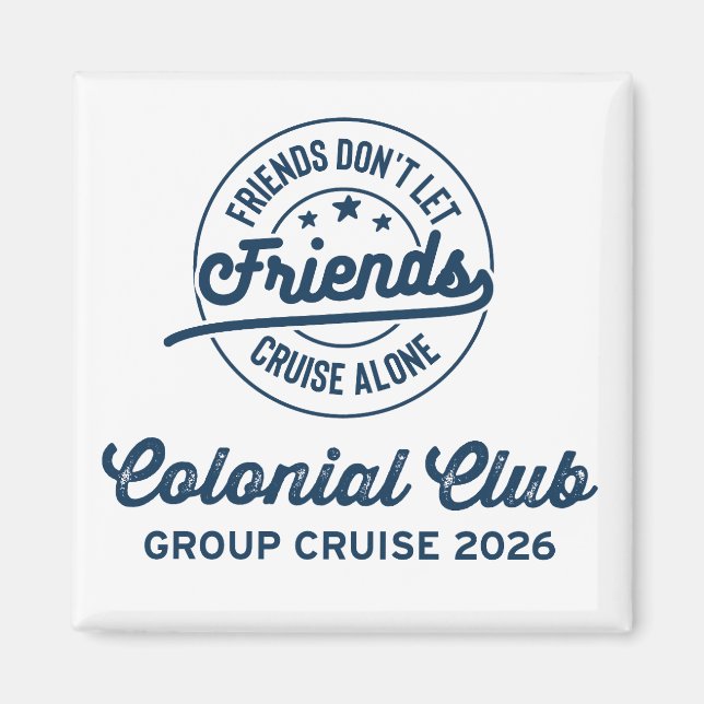 Imán Crucero Colonial Club Group 2026 Magnet (Frente)