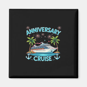 Imán Crucero de aniversario 2025 Parejas a juego celebr