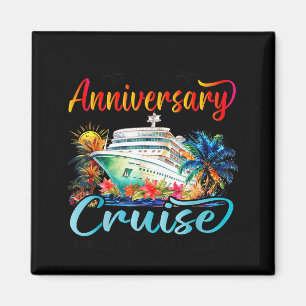Imán Crucero de aniversario de boda esposo esposa parej