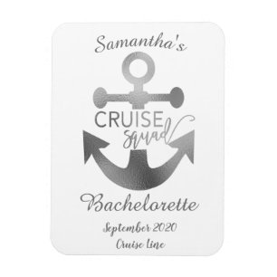 Imán Crucero de Despedida de Soltera Personalizado Squa
