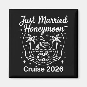 Imán Crucero de luna de miel 2026 para recién casados