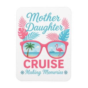Imán Crucero de madre e hija creando recuerdos viaje