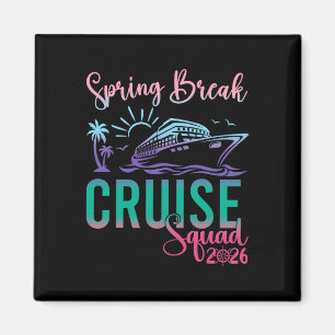 Imán Crucero de vacaciones de primavera Squad 2026 Viaj