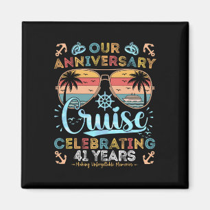 Imán Crucero del 41 Aniversario para Celebrar 41 Años d