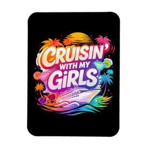 Imán Crucero divertido con mis amigas Mejores amigas de