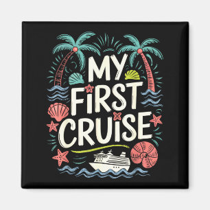 Imán crucero familiar por primera vez vacaciones en bar