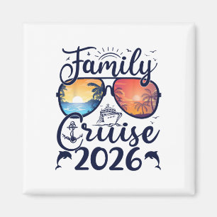 Imán Crucero Familiar Vacaciones de Verano 2026 Combina
