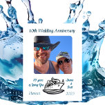 Imán Crucero FOTO Aniversario de Boda PERSONALIZAR<br><div class="desc">Imán de Crucero de Foto de Aniversario de Boda PERSONALIZAR , Este Imán de Aniversario de Foto es creado para aquellos que se preparan para su Escape en Crucero. Haga clic en el botón ''Personalizar esta Plantilla''. Para agregar su información, nombre, año, viaje. (Use el botón de retroceso para eliminar...</div>