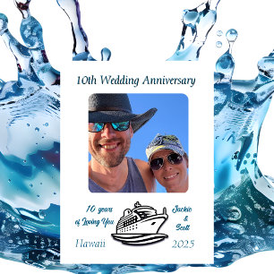 Imán Crucero FOTO Aniversario de Boda PERSONALIZAR