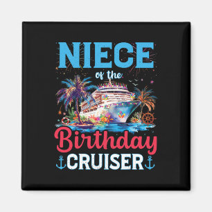 Imán Crucero Gracioso De La Noche Del Cumpleaños
