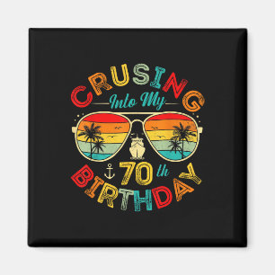 Imán Crucero hacia mi 70 cumpleaños Fiesta en Crucero 7