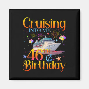 Imán Crucero hacia mi cumpleaños 46 Crucero 46 años