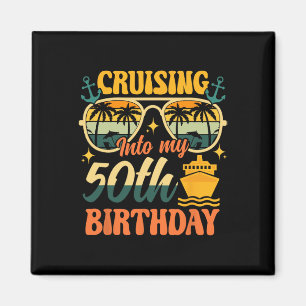Imán Crucero hacia mi cumpleaños 50 50 años crucero