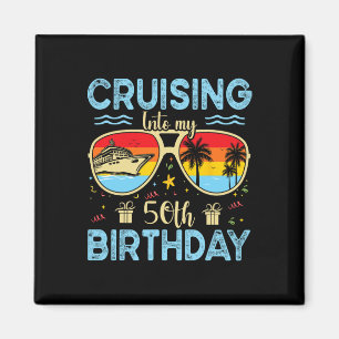 Imán Crucero hacia mi cumpleaños 50 - Cumpleaños 50 Cru