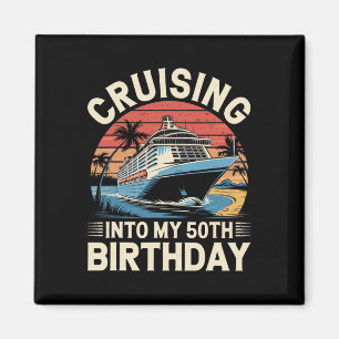 Imán Crucero hacia mi viaje de cumpleaños número 50 Vac