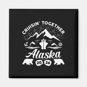 Imán Crucero por Alaska 2026 Vacaciones de Verano Famil