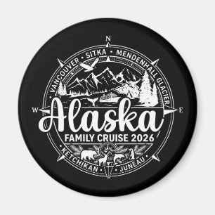 Imán Crucero por Alaska 2026 Vacaciones familiares en A