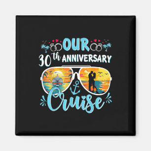 Imán Crucero por nuestro 30 aniversario de bodas 30 año