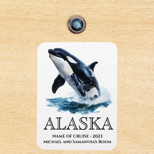 Imán Cruceros Alaska Cruise Orca Saltar Agua