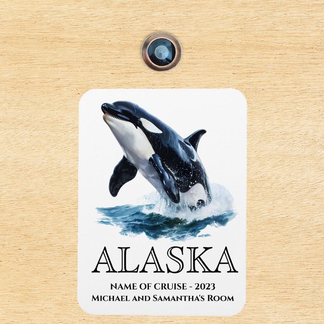 Imán Cruceros Alaska Cruise Orca Saltar Agua (Subido por el creador)