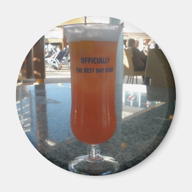 Imán Cruceros de Carnaval - ¡El mejor día de la histori (Frente)