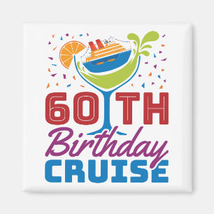 Imán Cruceros de cumpleaños 60 años