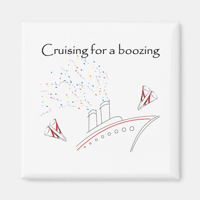 Imán Cruceros por un Boozing (Frente)